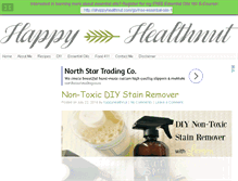 Tablet Screenshot of ahappyhealthnut.com